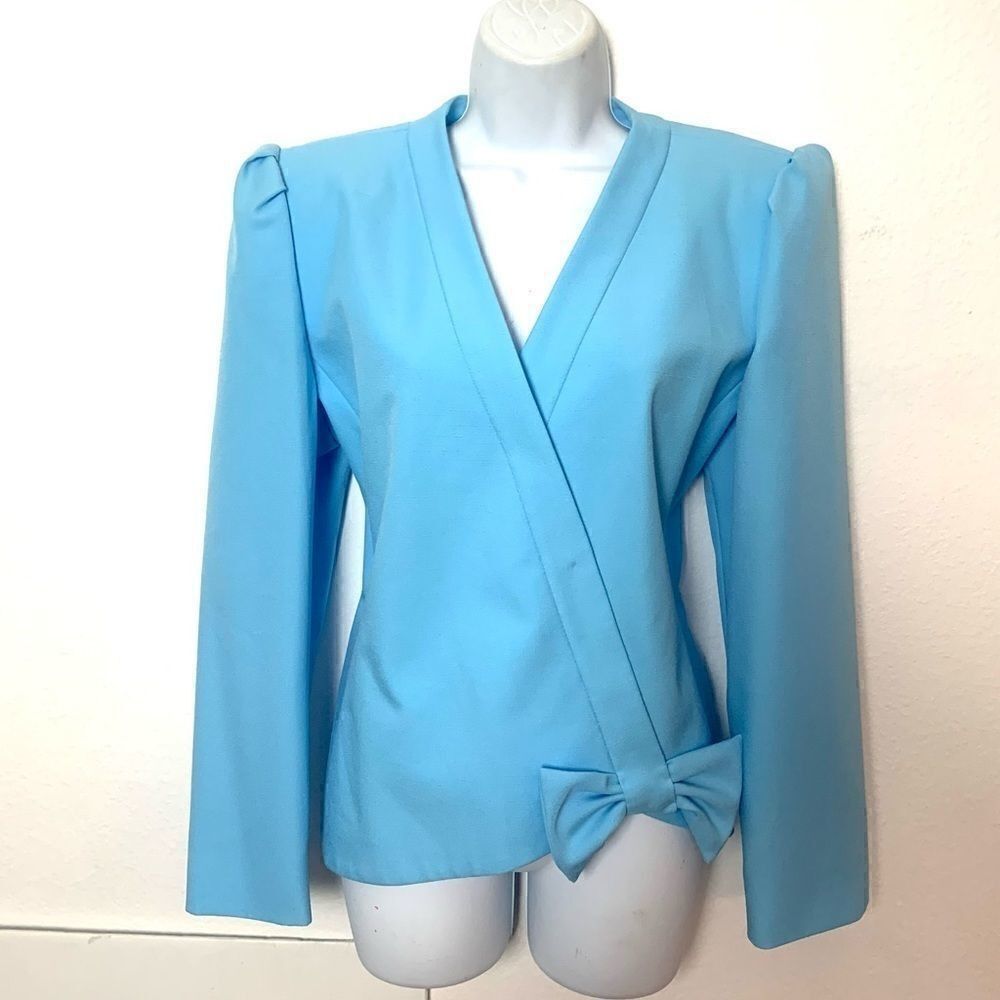 Rare Vintage 1970’s does 1940’s Adolf Schumann for Lilli Ann Retro Bow Jacket